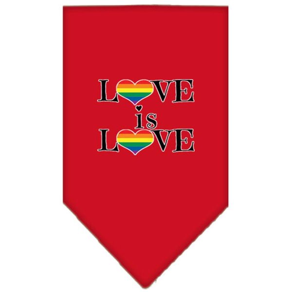 Love is Love Screen Print BandanaRed Small, Mirage Pet Products, Mfr#: 66-192 SMRD